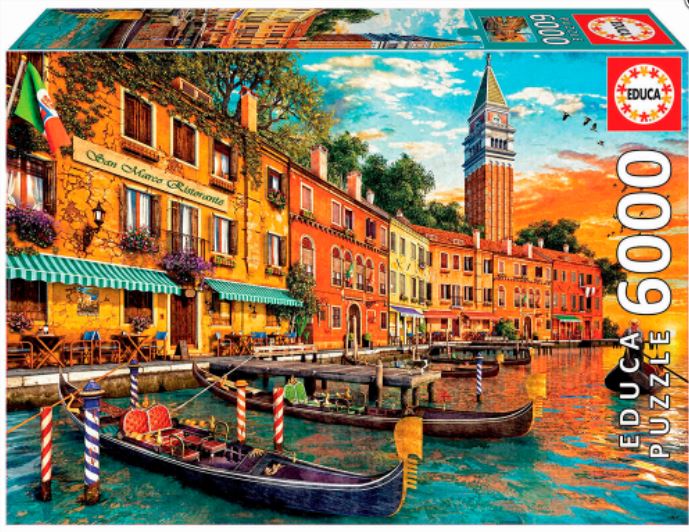 EDUCA JIGSAW PUZZLE 6000 PIECES - SUNSET IN SAN MARCO #32119286