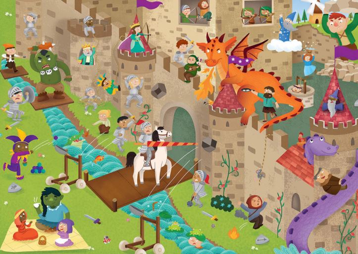 EDUCA OBSERVATION PUZZLE - CASTLE 50 PIECES