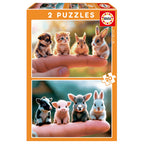 EDUCA PUZZLES 2X20 PIECES - BABY ANIMALS #20221