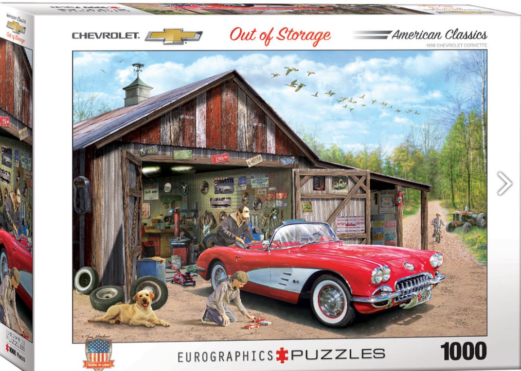 EUROGRAPHICS CASSE-TÊTE 1000 PIÈCES - 1959 CORVETTE (GREG GIORDANO)