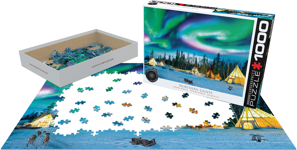 EUROGRAPHICS JIGSAW PUZZLE 1000 PIECES - NORTHERN LIGHTS #6000-5435