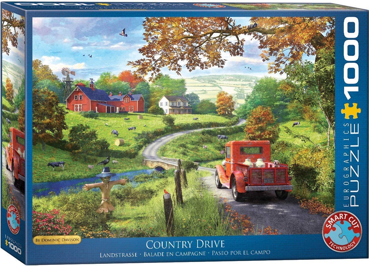 EUROGRAPHICS JIGSAW PUZZLE 1000 PIECES - COUNTRYSIDE STROLL (DOMINIC DAVISON)