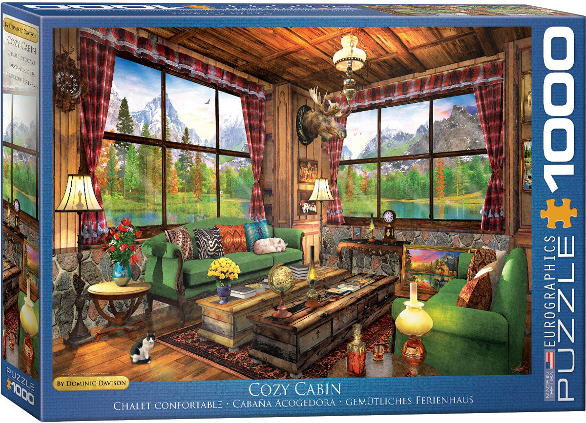 EUROGRAPHICS JIGSAW PUZZLE 1000 PIECES - COZY COTTAGE (DOMINIC DAVISON)