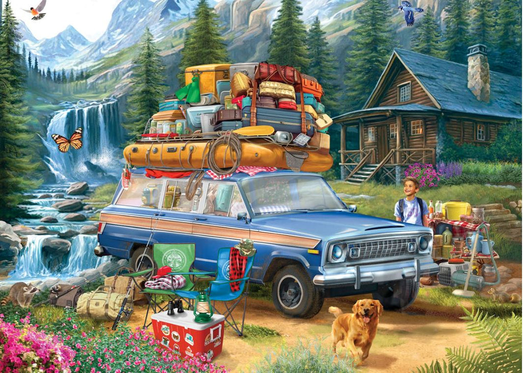 EUROGRAPHICS CASSE-TÊTE 1000 PIÈCES - CHARGEMENT DU WAGONEER #6000-5867
