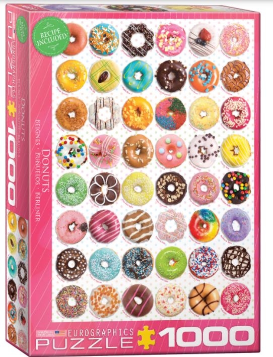 EUROGRAPHICS JIGSAW PUZZLE 1000 PIECES - DONUT COLLECTION #6000-0585