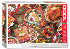 EUROGRAPHICS JIGSAW PUZZLE 1000 PIECES - CHRISTMAS DINNER #6000-5829