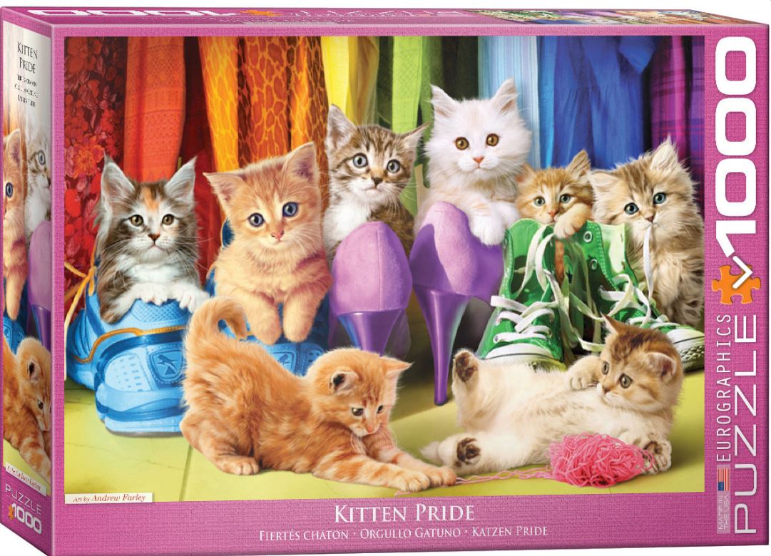 EUROGRAPHICS CASSE-TÊTE 1000 PIÈCES - FIERTÉ DE CHATONS