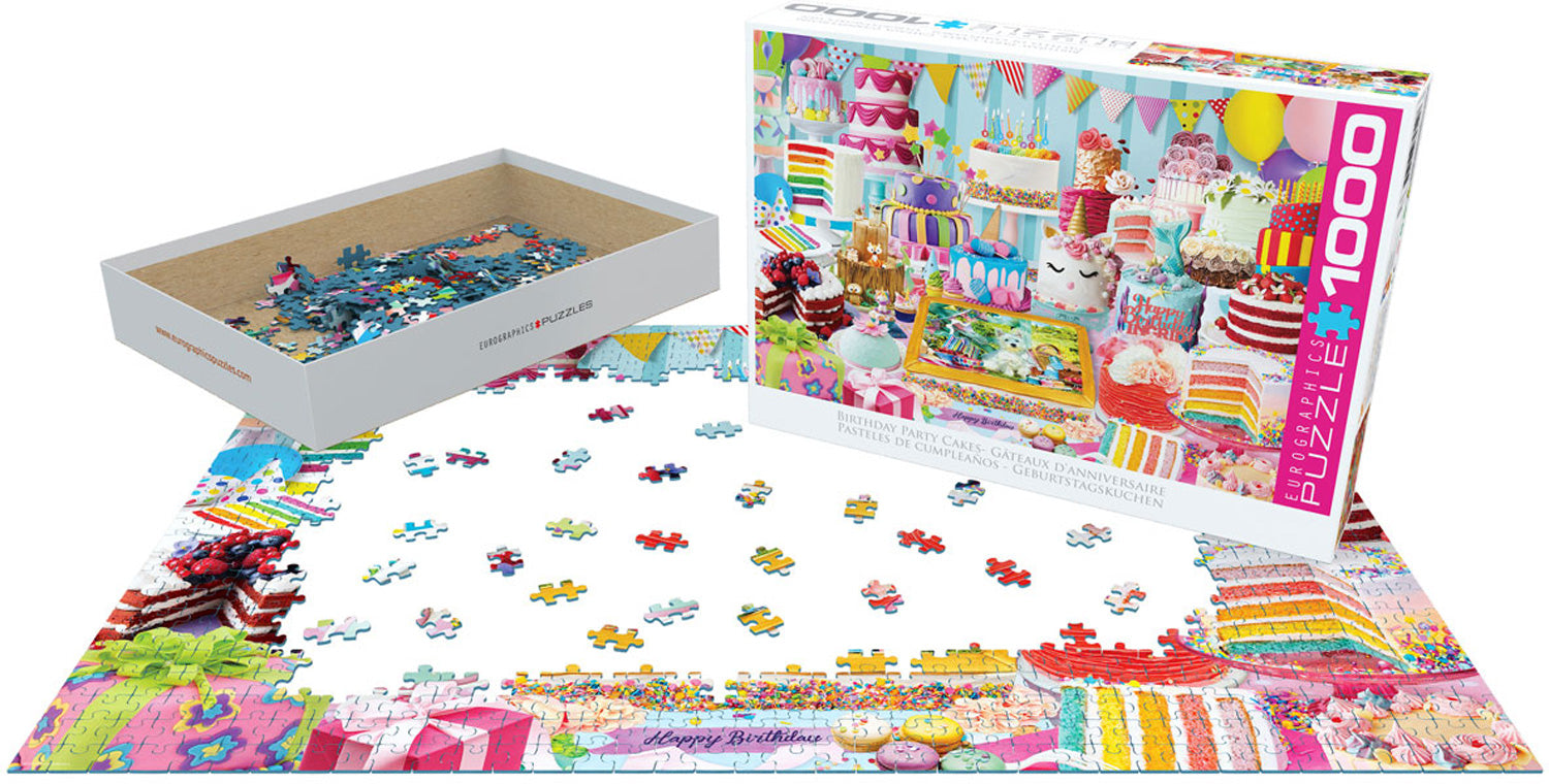 EUROGRAPHICS JIGSAW PUZZLE 1000 PIECES - BIRTHDAY CAKE PARTIES
