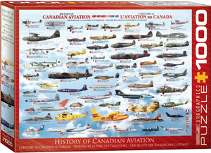 EUROGRAPHICS PUZZLE 1000 PIECES - CANADIAN AVIATION HISTORY