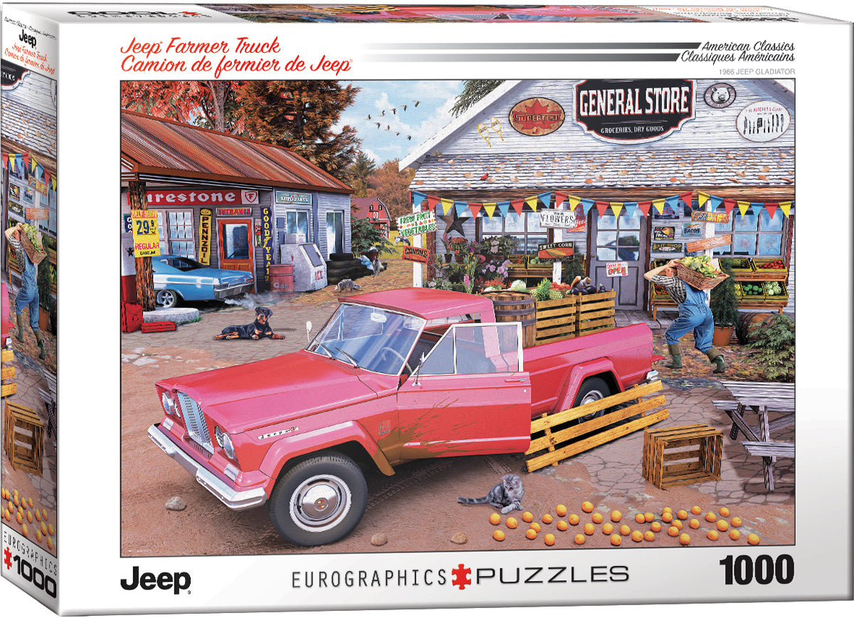 EUROGRAPHICS CASSE-TÊTE 1000 PIÈCES - JEEP FARMER CAMION #6000-5703
