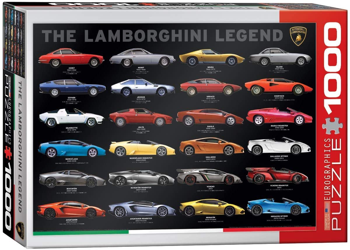 EUROGRAPHICS JIGSAW PUZZLE 1000 PIECES - THE LAMBORGHINI LEGEND