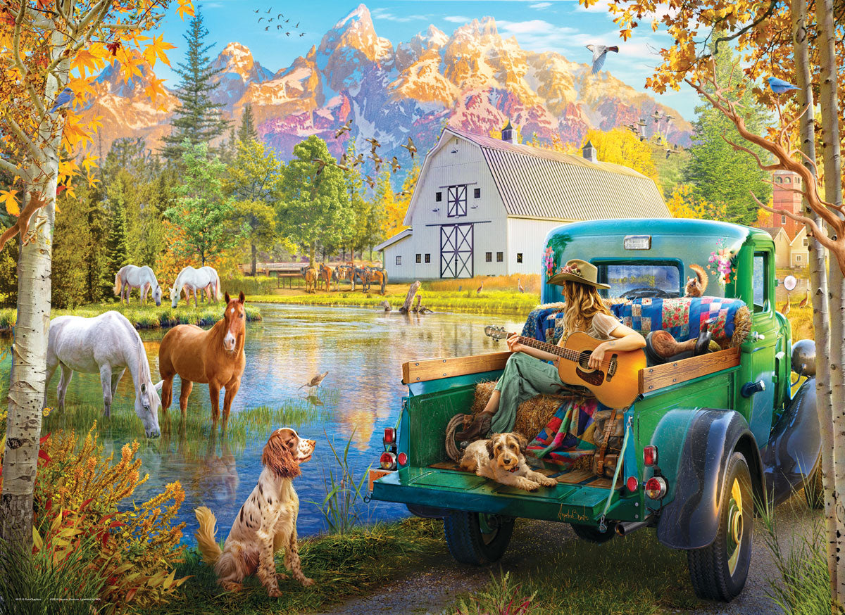 EUROGRAPHICS JIGSAW PUZZLE 1000 PIECES - SINGING LAKE #6000-6012