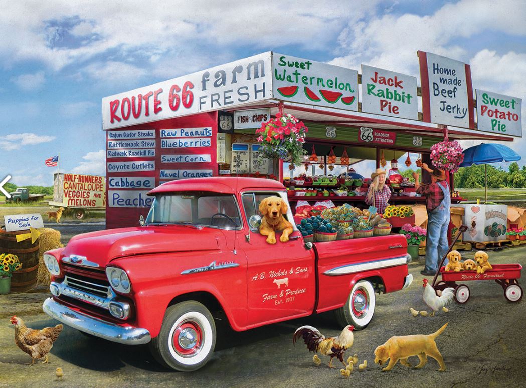 EUROGRAPHICS JIGSAW PUZZLE 1000 PIECES - THE APACHE TRUCK (GREG GIORDANO)