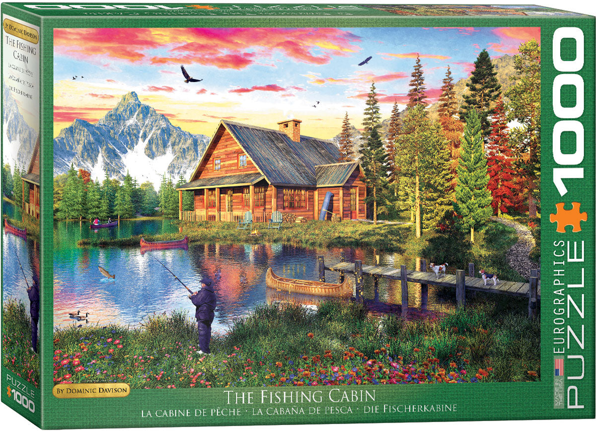 EUROGRAPHICS JIGSAW PUZZLE 1000 PIECES - THE FISHING CAMP (DOMINIC DAVISON)