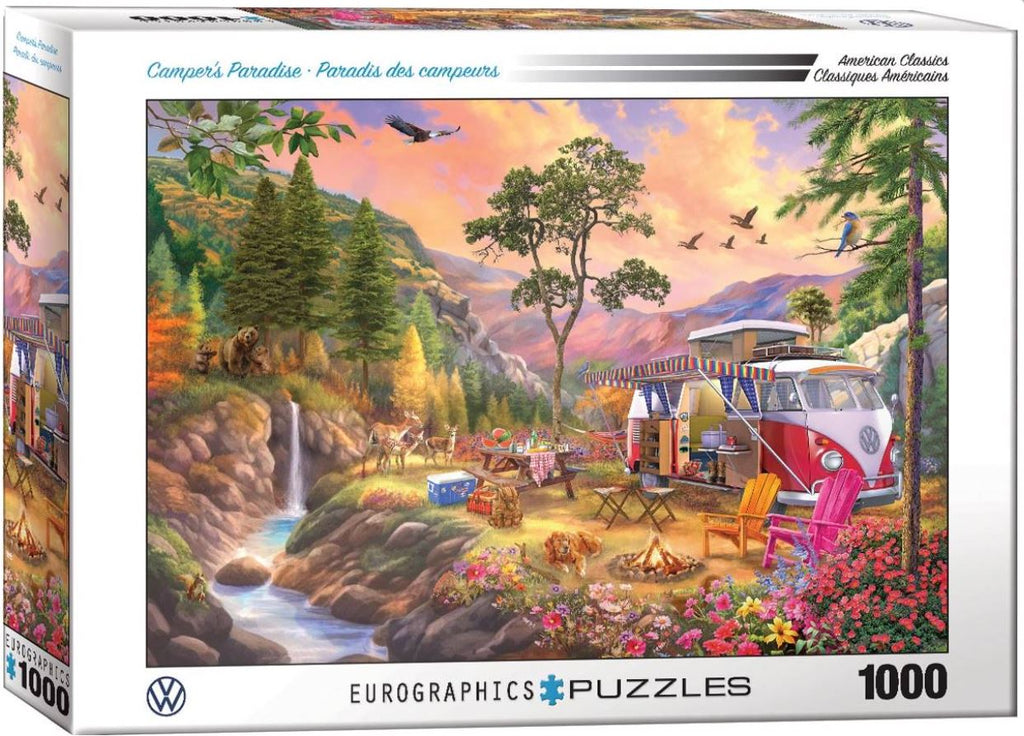EUROGRAPHICS PUZZLE 1000 PIECES - CAMPER'S PARADISE #6000-5866