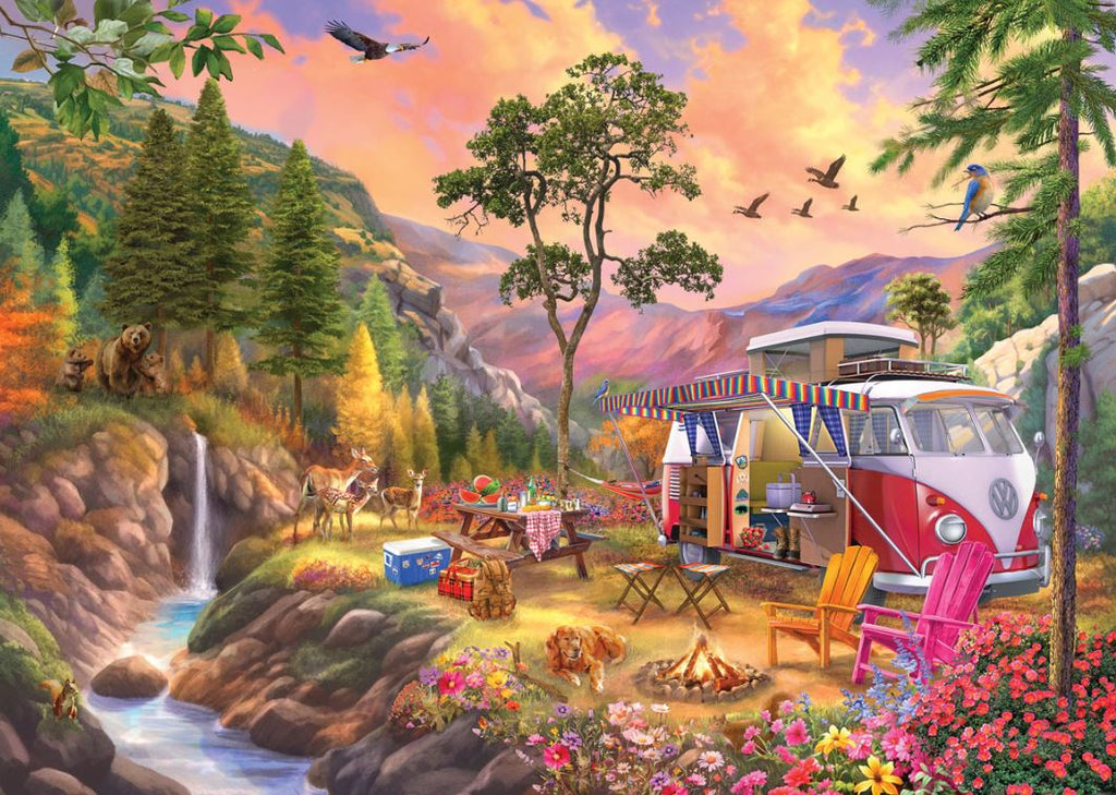 EUROGRAPHICS PUZZLE 1000 PIECES - CAMPER'S PARADISE #6000-5866