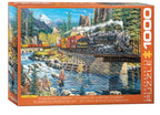 EUROGRAPHICS JIGSAW PUZZLE 1000 PIECES - THE SILENCE OF THE RIVER IS BROKEN #6000-5877