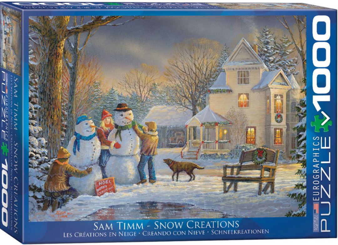 EUROGRAPHICS PUZZLE 1000 PIECES - SNOW CREATIONS (CHRISTMAS) (SAM TIMM)