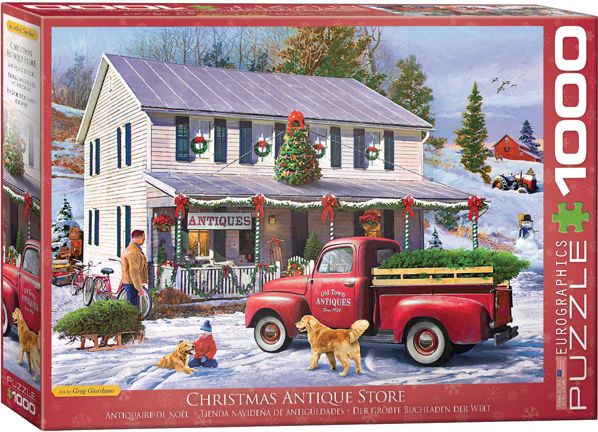 EUROGRAPHICS JIGSAW PUZZLE 1000 PIECES - CHRISTMAS ANTIQUE SHOP