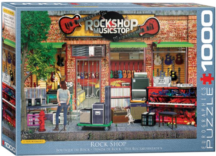 EUROGRAPHICS JIGSAW PUZZLE 1000 PIECES - MUSIC STORE (BY PAUL NORMAND)