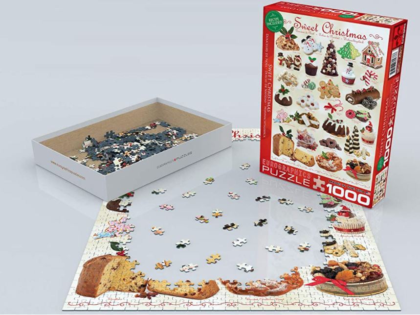 EUROGRAPHICS JIGSAW PUZZLE 1000 PIECES - CHRISTMAS - CHRISTMAS TREATS