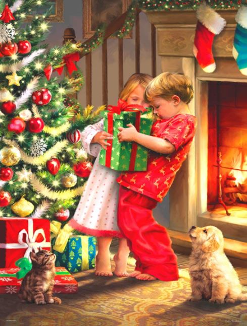 EUROGRAPHICS CASSE-TÊTE 1000 PIÈCES - NOËL - SURPRISE DE NOËL