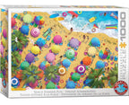EUROGRAPHICS JIGSAW PUZZLE 1000 PIECES - SUMMER BEACH FUN #6000-5871