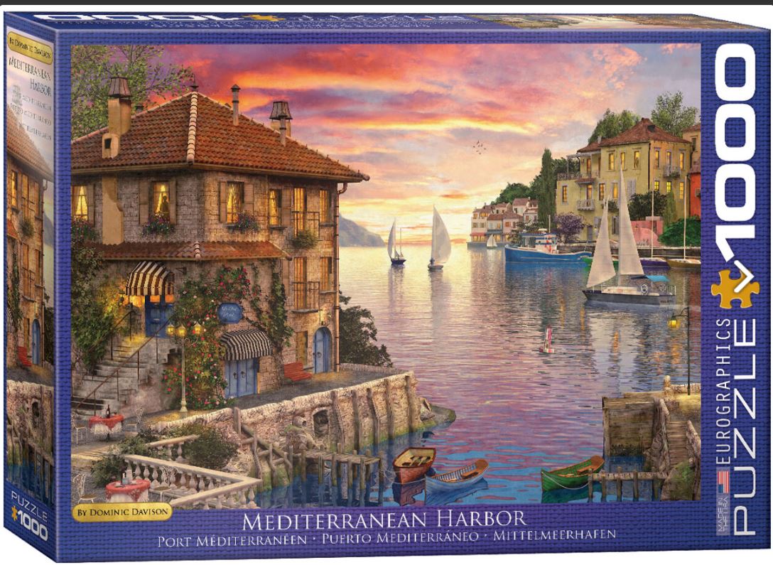 EUROGRAPHICS CASSE-TÊTE 1000 PIÈCES - PORT MÉDITERRANÉEN (DOMINIC DAVISON)