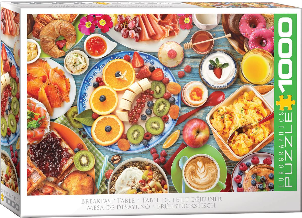 EUROGRAPHICS JIGSAW PUZZLE 1000 PIECES - BREAKFAST TABLE
