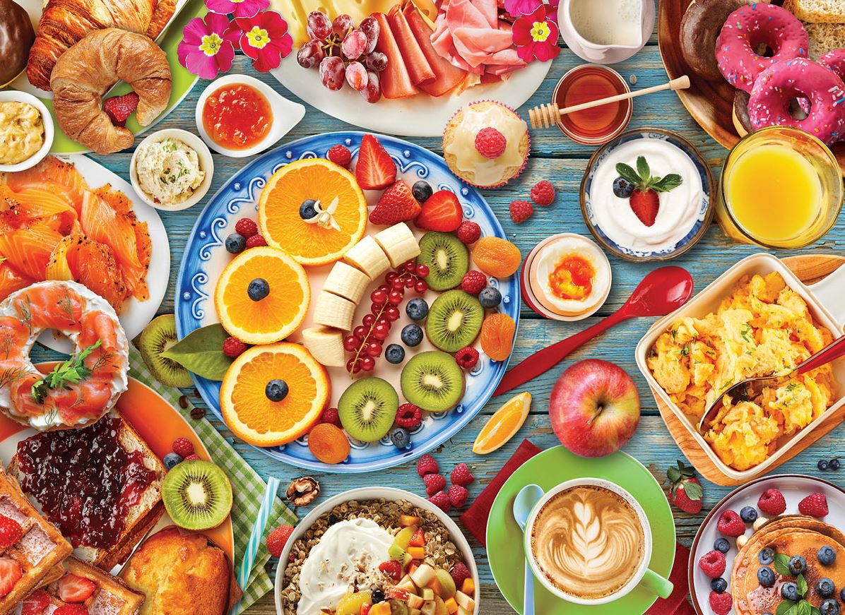 EUROGRAPHICS JIGSAW PUZZLE 1000 PIECES - BREAKFAST TABLE