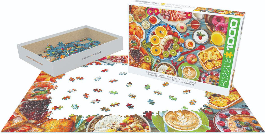 EUROGRAPHICS JIGSAW PUZZLE 1000 PIECES - BREAKFAST TABLE