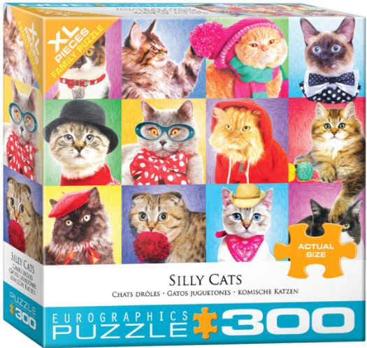 EUROGRAPHICS CASSE-TÊTE 300 LARGES PIÈCES - PORTRAITS DE CHATS COSTUMÉS