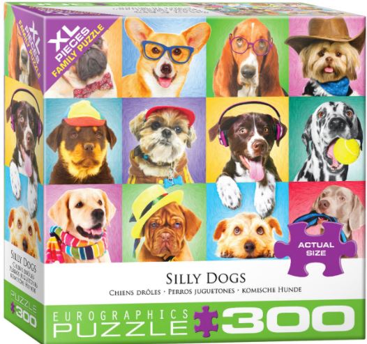 EUROGRAPHICS JIGSAW PUZZLE 300 LARGE PIECES - COSTUMED DOG PORTRAITS