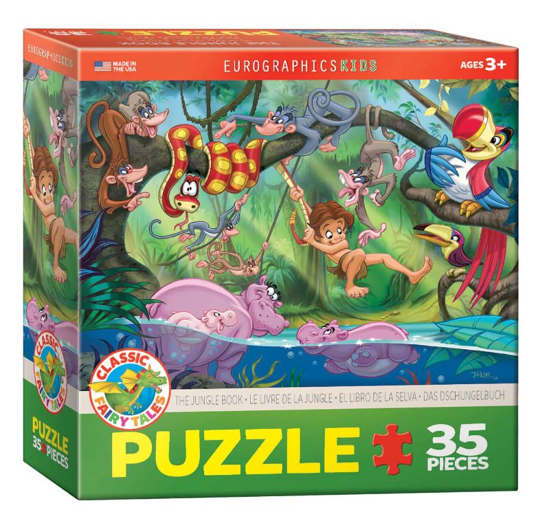 EUROGRAPHICS JIGSAW PUZZLE 35 PIECES - THE JUNGLE BOOK #6035-0424