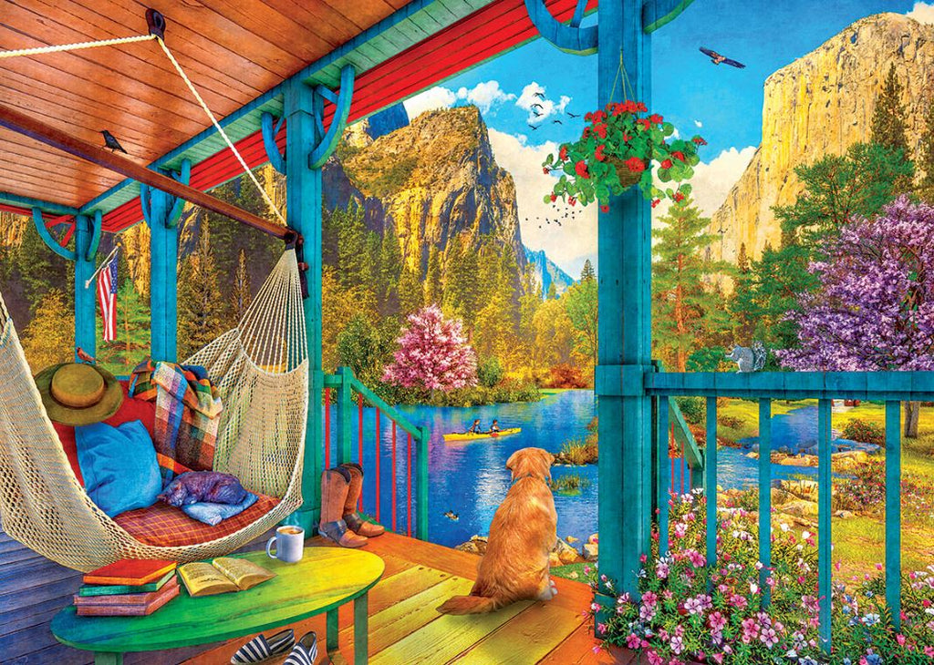 EUROGRAPHICS JIGSAW PUZZLE 500 PIECES - HAMMOCK WITH A VIEW #8500-5885