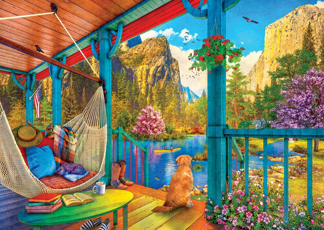 EUROGRAPHICS JIGSAW PUZZLE 500 PIECES - HAMMOCK WITH A VIEW #8500-5885