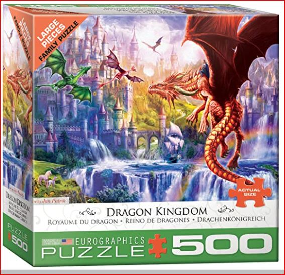 EUROGRAPHICS CASSE-TÊTE 500 PIÈCES - LE ROYAUME DU DRAGON