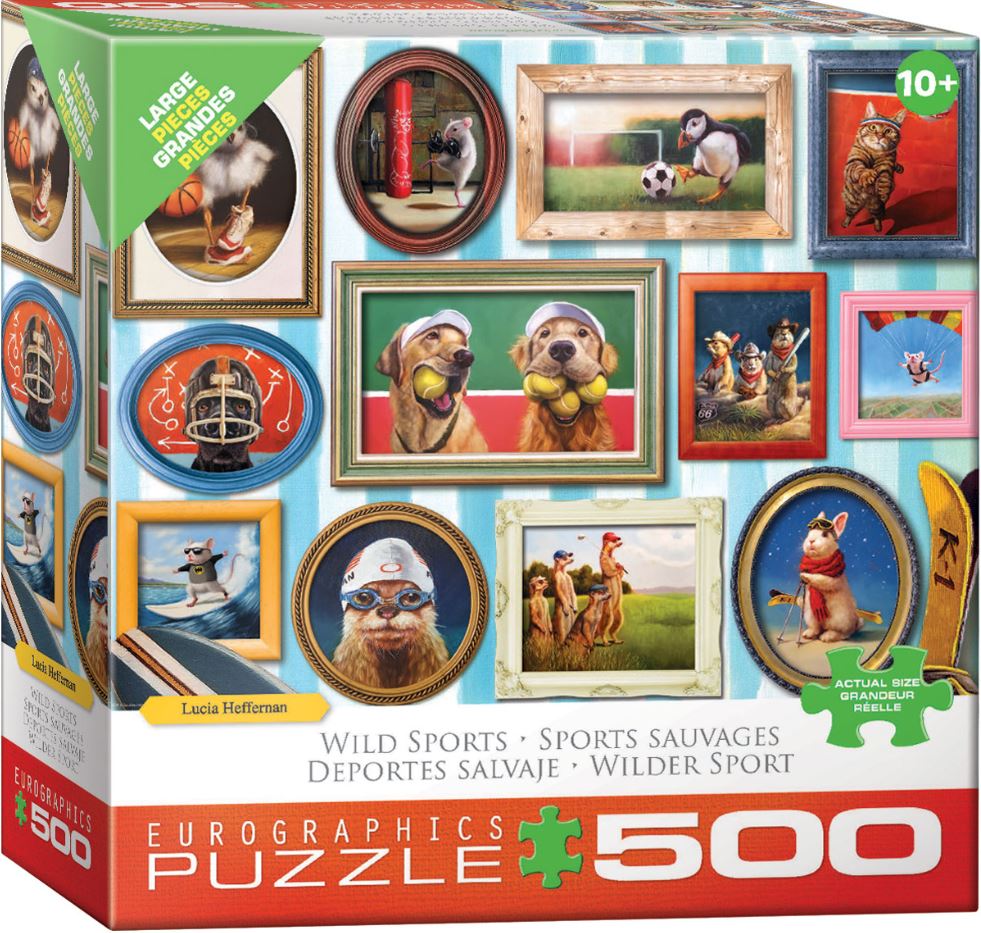 EUROGRAPHICS JIGSAW PUZZLE 500 PIECES - WORLD OF SPORTS