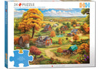 EUROGRAPHICS JIGSAW PUZZLE CONNECTION 24 PIECES - LIVING IN PEACE (BIGELOW ILLUSTRATIONS) #9724-0873-2