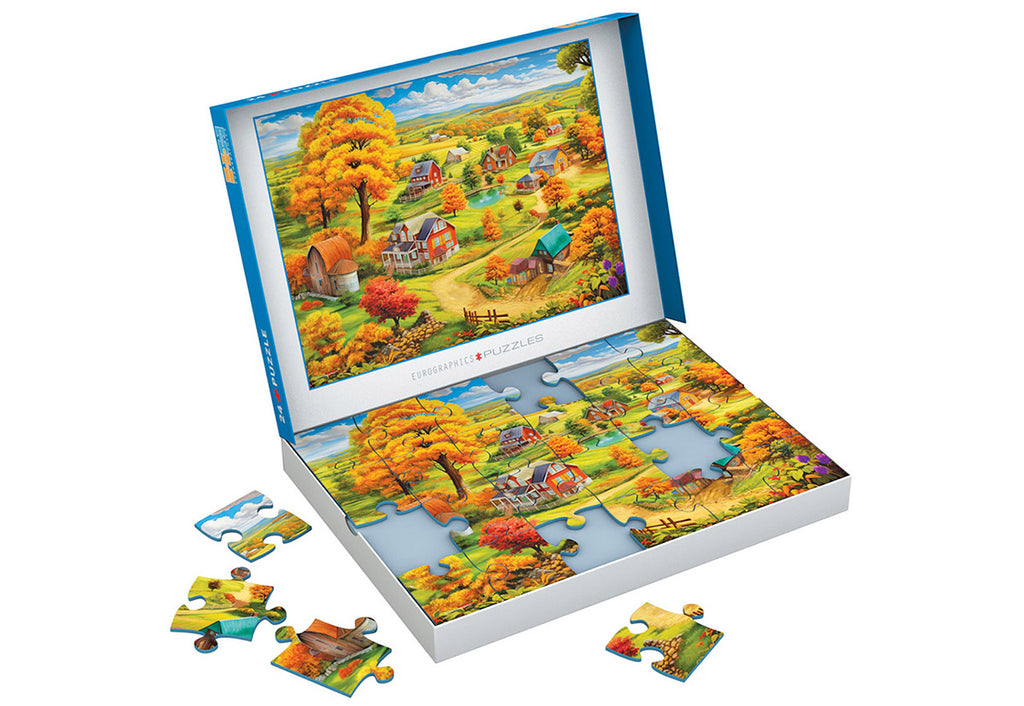 EUROGRAPHICS JIGSAW PUZZLE CONNECTION 24 PIECES - LIVING IN PEACE (BIGELOW ILLUSTRATIONS) #9724-0873-2