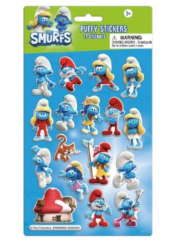 PUFFY SMURFS STICKERS