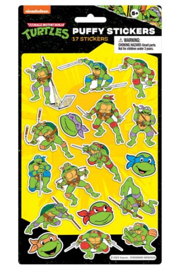 TEENAGE MUTANT NINJA TURTLES PUFFY STICKERS
