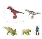 JURASSIC WORLD - COFFRET FIGURINE ET DINOSAURES ASSORTIES