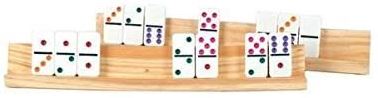 WOODEN DOMINO HOLDERS (2X)