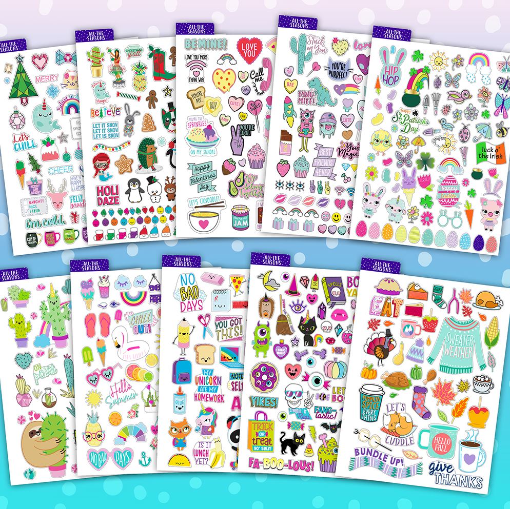 FASHION ANGELS - 2000+ STICKER ALBUM - EVERYDAY EVERYTHING