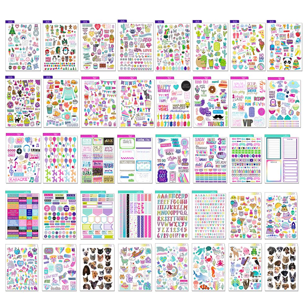 FASHION ANGELS - 2000+ STICKER ALBUM - EVERYDAY EVERYTHING