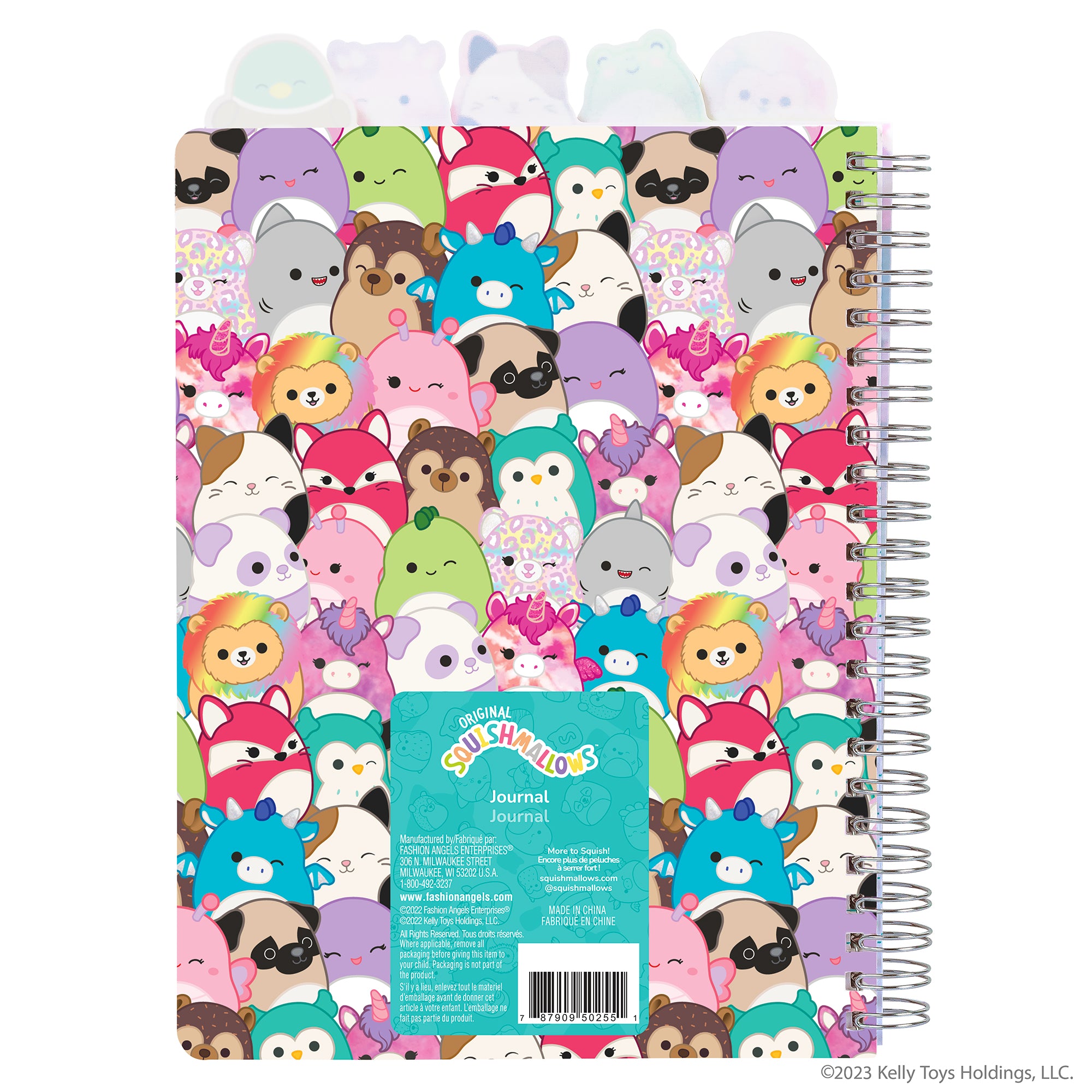 FASHION ANGELS - SQUISHMALLOWS - JOURNAL INTIME À ONGLETS - TOUS LES PERSONNAGES