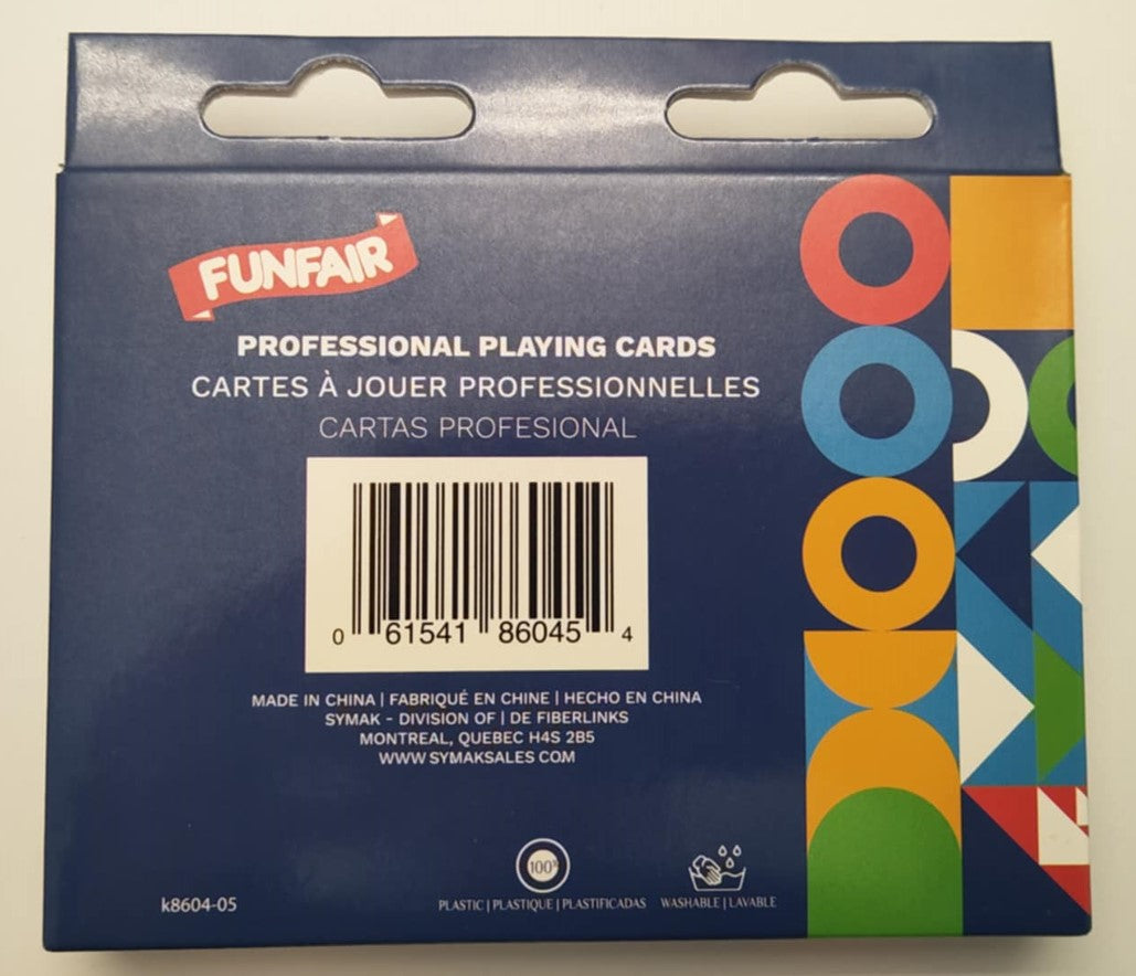 2 DECKS 100% PLASTIC PLAYING CARDS ASST