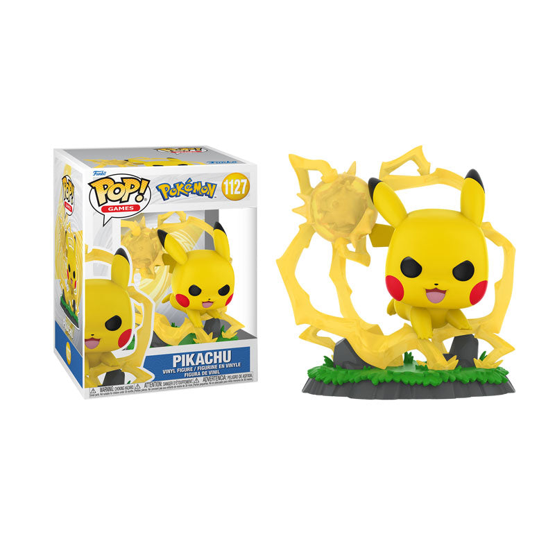 FIGURINE POP! - POKÉMON - PIKACHU EN ATTAQUE ÉCLAIR (POP PREMIUM) 4.8" #1127