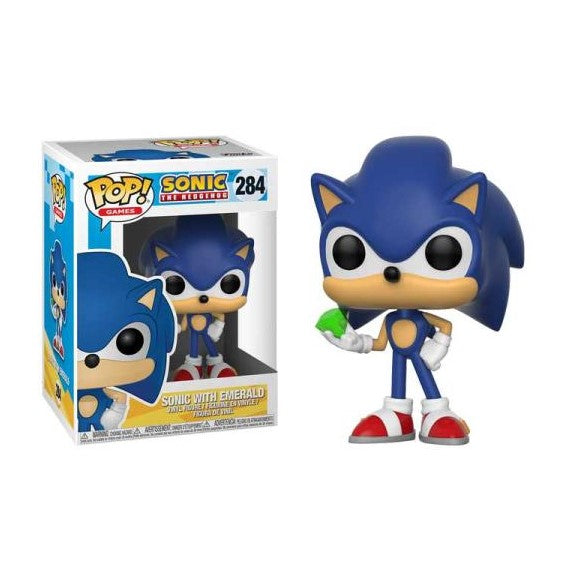 POP! FIGURE - SONIC THE HEDGEHOG - SONIC WITH EMERALD 3.75" #284
